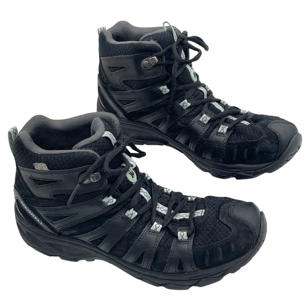 Merrell Women’s Black Avian Light 2 Vent Mid Waterproof Hiking Mountain Boot 8.5